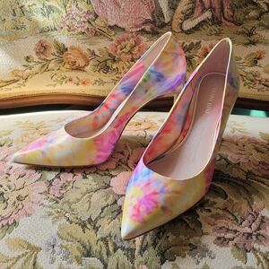 Gianni Bini Tie Dye Pointed Toe Stiletto High Heels